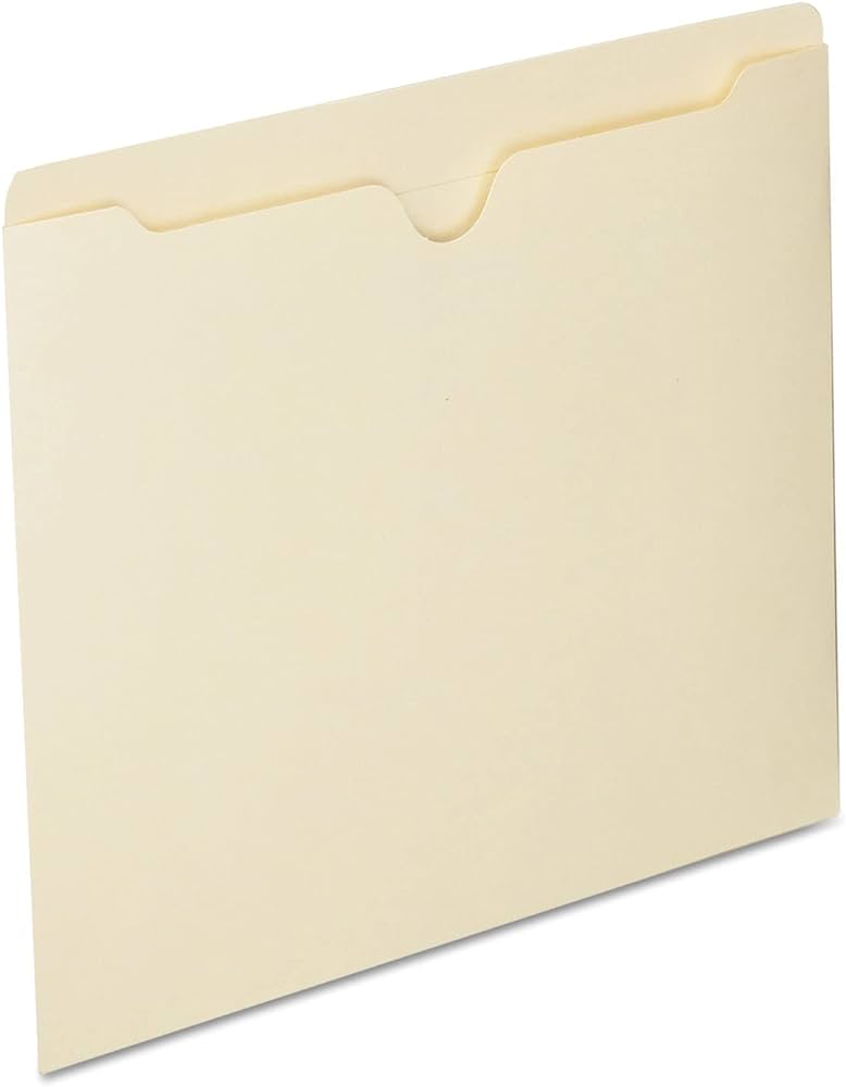 MANILA FILE JACKET, LETTER, 8 1/2 X 11,