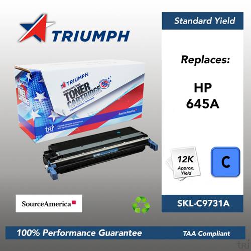 Remanufactured Skilcraft Toner, Cyan, Yield 12000 Remanufactured Skilcraft Toner, Cyan, Yield 12000