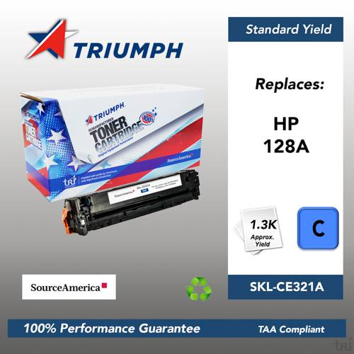Remanufactured Skilcraft Toner, Cyan, Yield 1300