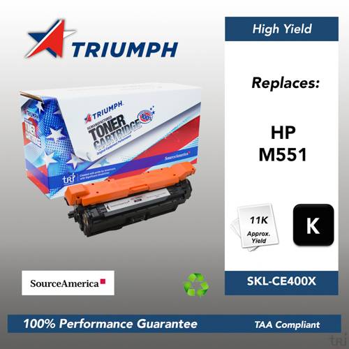 Remanufactured Skilcraft High Yield Toner, Black, Yield 11000 Remanufactured Skilcraft High Yield Toner, Black, Yield 11000