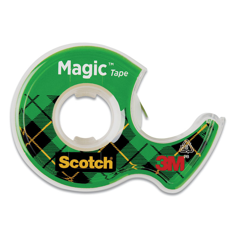Scotch Magic Tape in Handheld Dispenser, 1" Core, 0.75" x 25 ft, Clear Scotch Magic Tape in Handheld Dispenser, 1" Core, 0.75" x 25 ft, Clear
