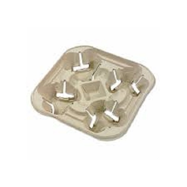 Beverage Tray, Compostabl
