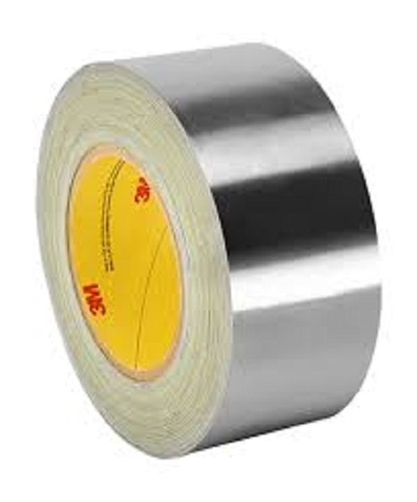 3M Aluminum Foil Tape 425, Silver, 2 in x 60 yd, 4.6 mil