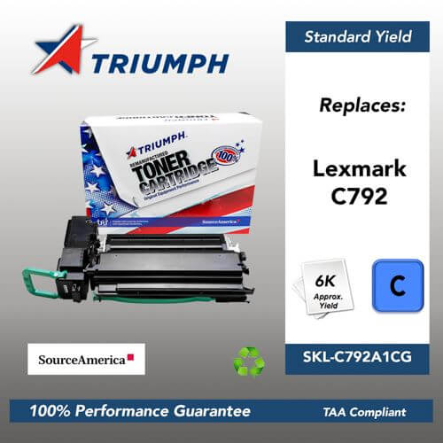 Remanufactured Skilcraft Toner, Cyan, Yield 6000 Remanufactured Skilcraft Toner, Cyan, Yield 6000