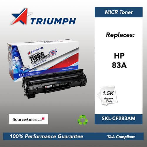 Remanufactured Skilcraft Magnetic Ink Character Recognition Toner, Black, Yield 1500 Remanufactured Skilcraft Magnetic Ink Character Recognition Toner, Black, Yield 1500