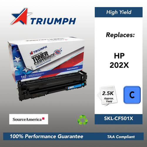 Remanufactured Skilcraft Toner, Cyan, Yield 2500