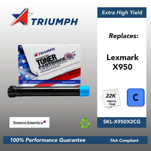 Remanufactured Skilcraft Toner, Cyan, Yield 22000 Remanufactured Skilcraft Toner, Cyan, Yield 22000