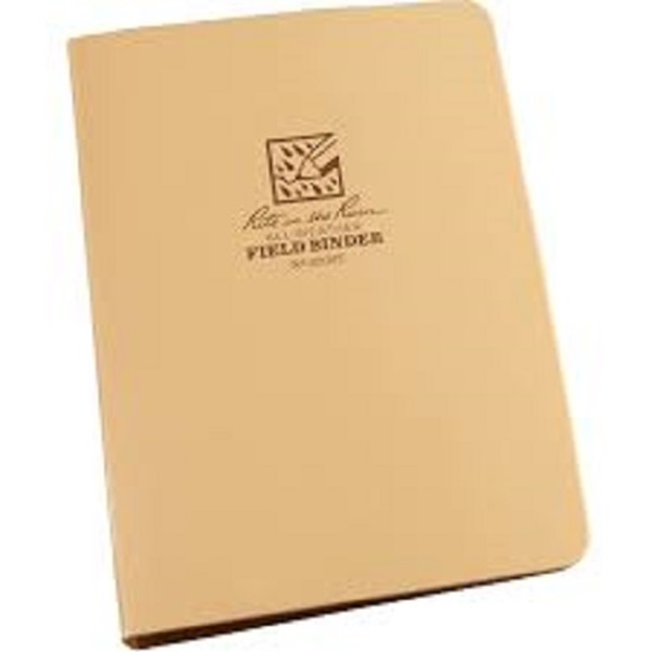 Rite-N-Rain Binder 5.5x7.5 Tan