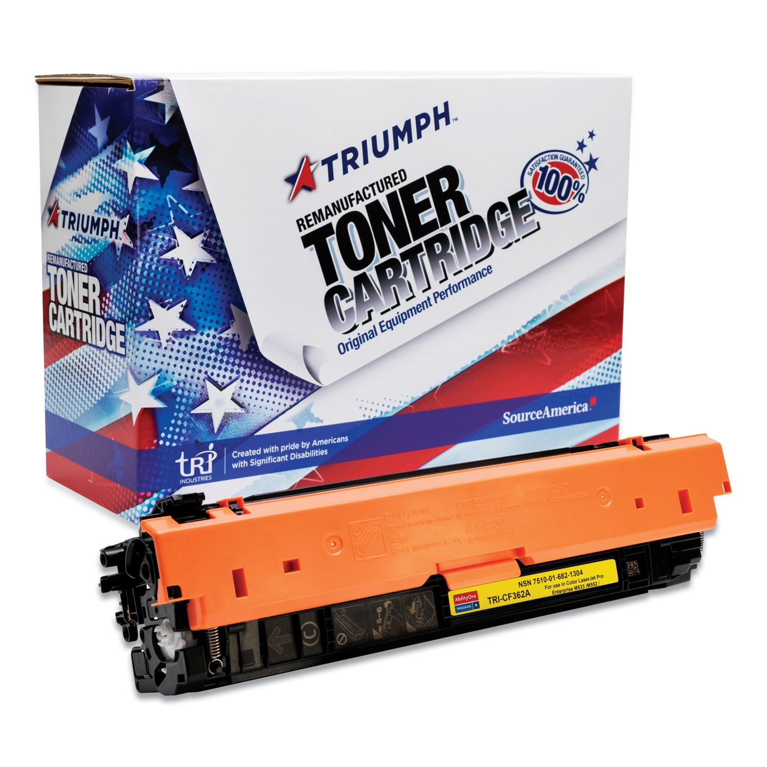 AbilityOne TRIUMPH 508A Yellow Toner, 6K