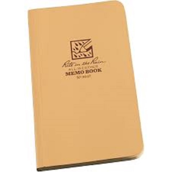 RITE N RAIN - MEMO BOOK - TAN - 3.5 X 6