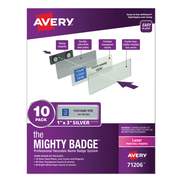 BADGE,KIT,10/PK,SV