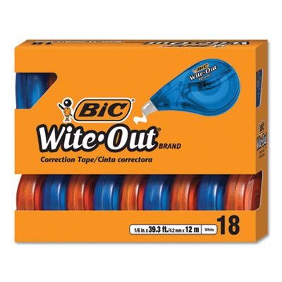 TAPE,CORRECTION,18/PK,WH