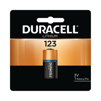 Duracell DL123A, 3V Lithium, 1/EA