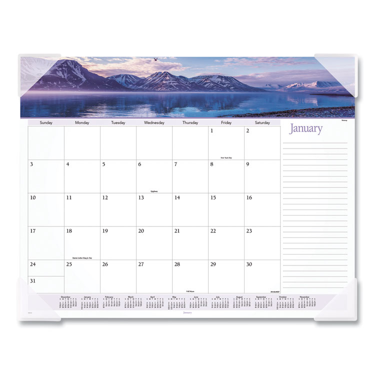2025 Landscape Panoramic Desk Pad 22x17
