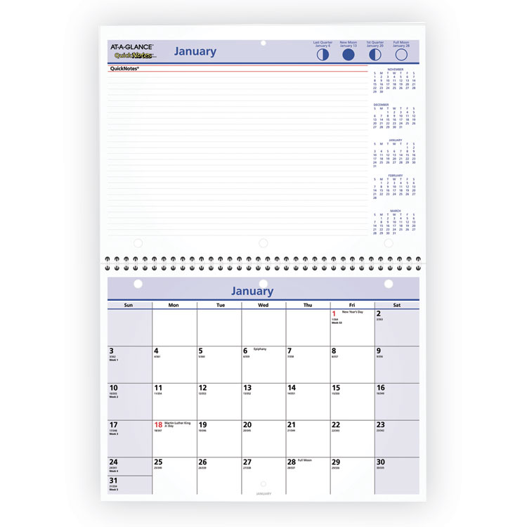 2025 QuickNotes Desk/Wall Calendar 11x8