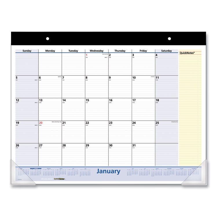 2025 QuickNotes Desk Pad, 22 x 17
