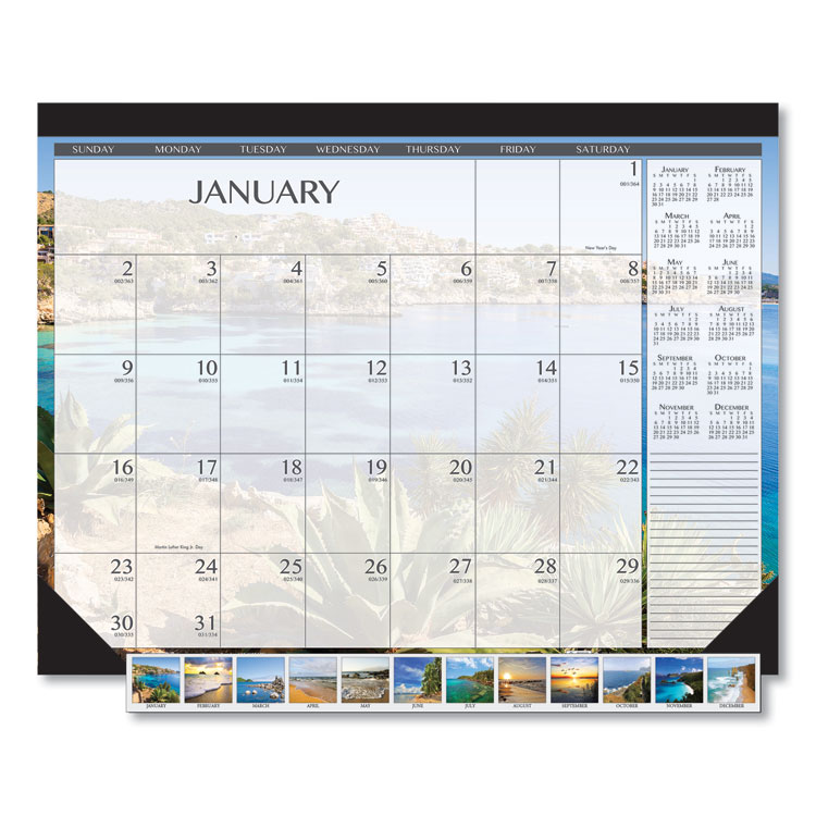 2025 Recycled Seascapes Desk Calendar 18.5x13