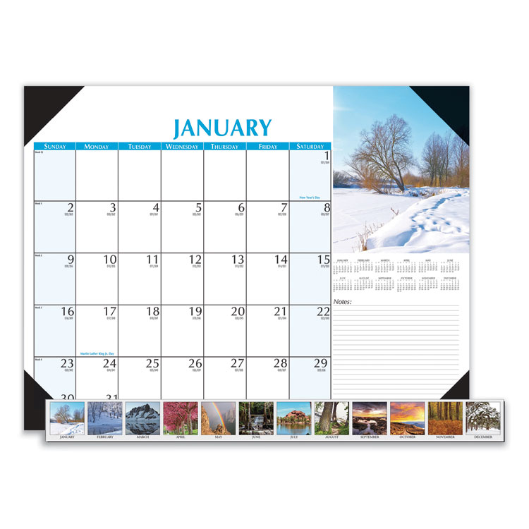 2025 Earthscapes Scenic Desk Calendar, 18.5x13
