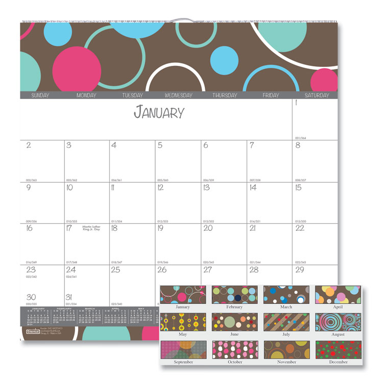 2025  Bubbleluxe Wall Calendar, 12x12