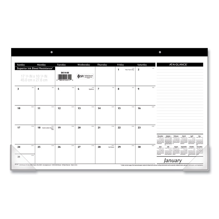 2025 Compact Desk Pad, 18 x 11