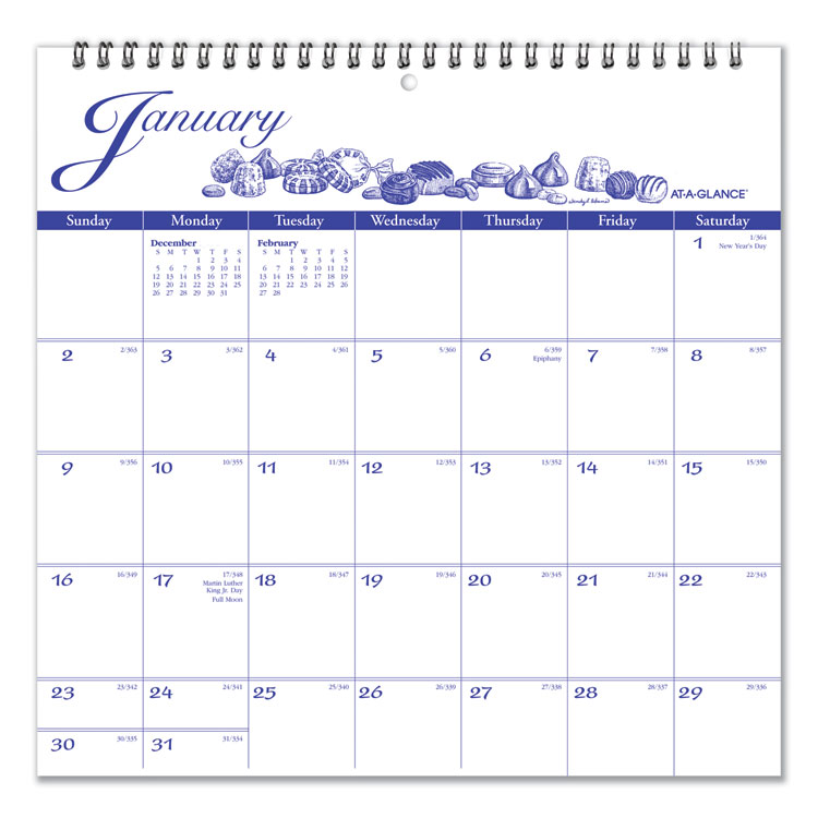 2025 Illustrations Artwork Wall Calendar