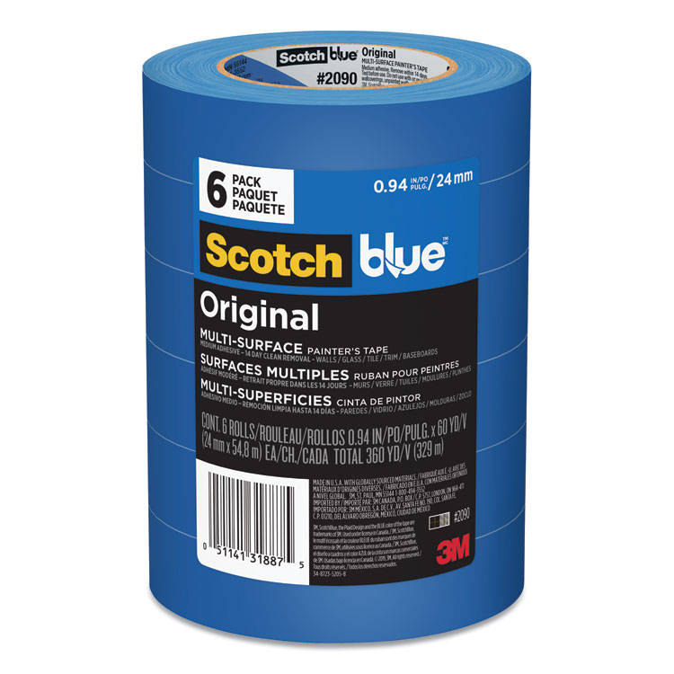 TAPE,SCOTCHBLUE,1",6PK,BE