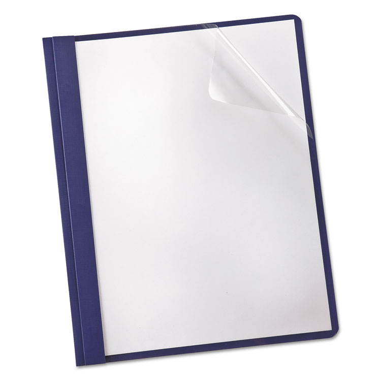 TOPS Letter Recycled Report Cover, Navy Blue, 25/BX