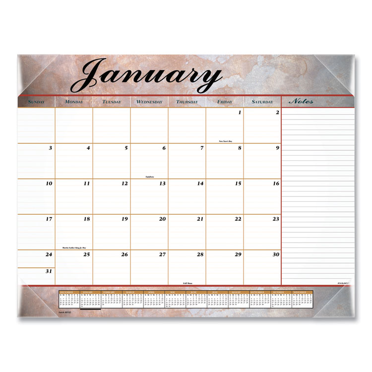 2025 Marbled Desk Pad, 22x17