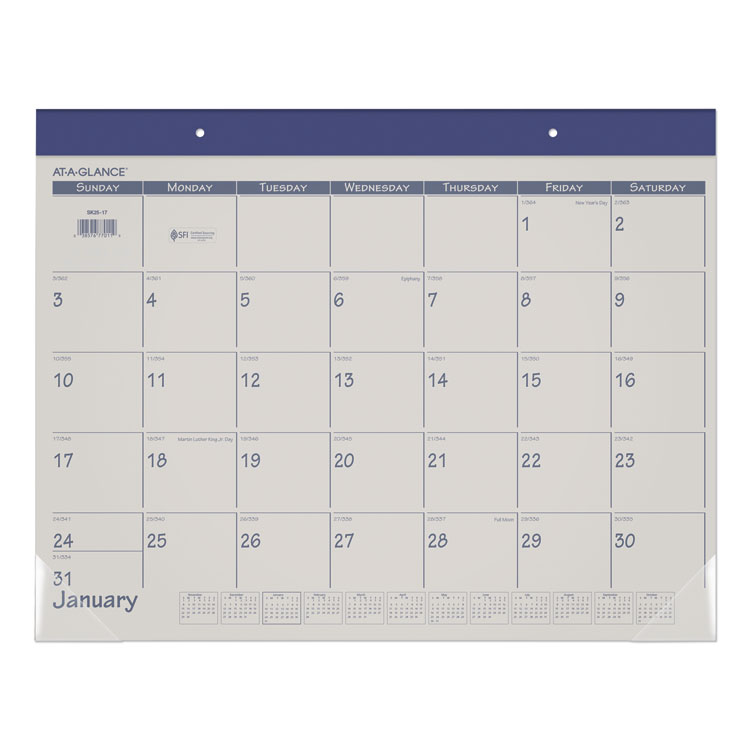 2025 Fashion Color Desk Pad, 22 x 17