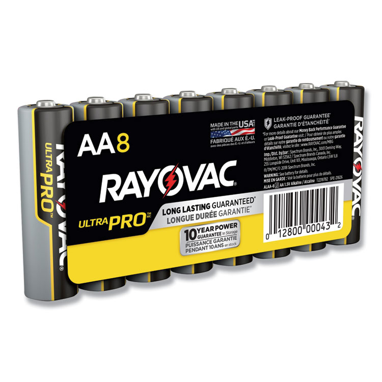 BATTERY,INDUST,AA,8/PK
