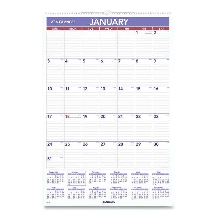 2025 Monthly Wall Calendar, 20 x 30