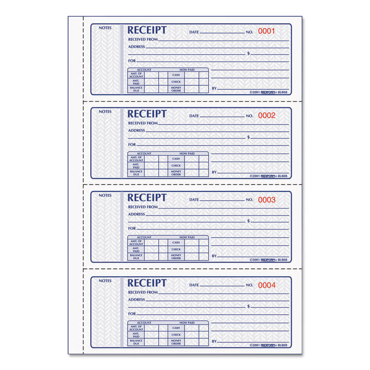 BOOK,MONEY RCEIPT,3PT,WHT