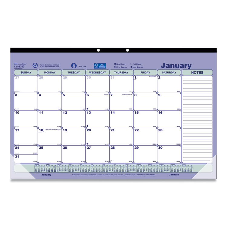 2025 Monthly Desk Calendar, 17.75x10.88