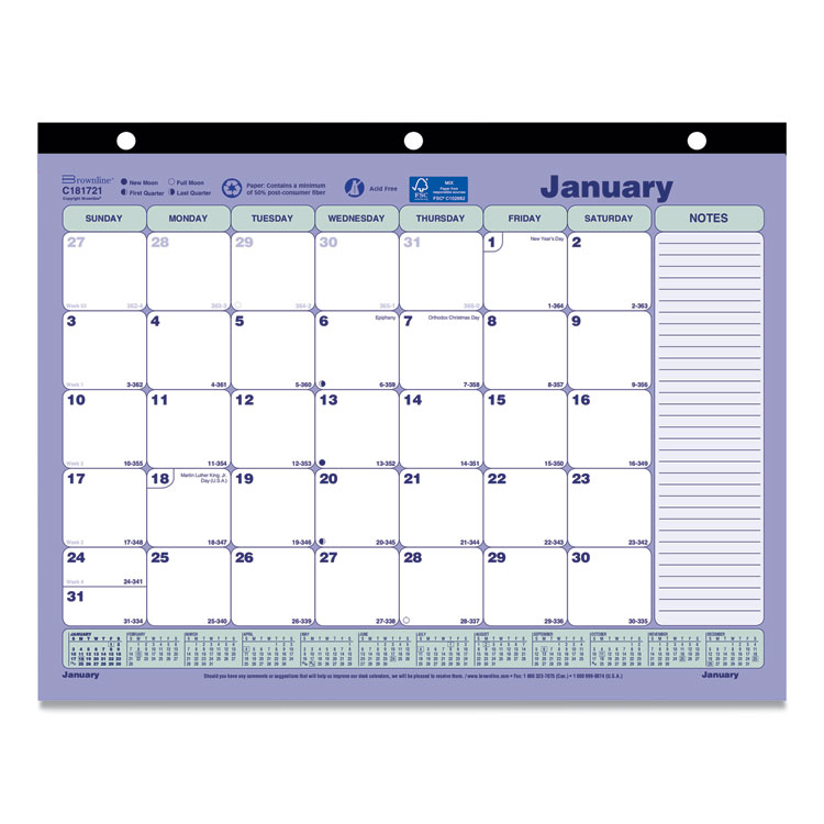 2025 Monthly Desk Calendar, 11 x 8.5,