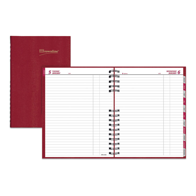2025 CoilPro Daily Planner, Red, 10x7.88