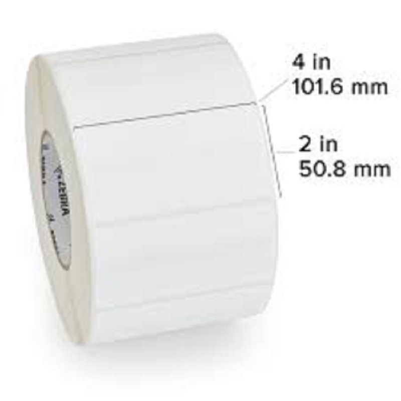 Zebra TT Label Paper (4" x 2") (3" Core)