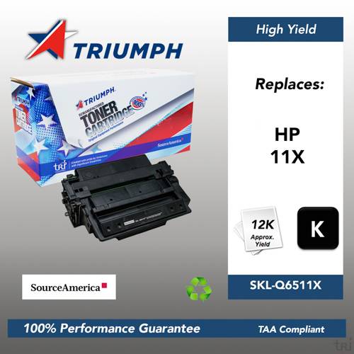 Remanufactured Skilcraft High Yield Toner, Black, Yield 12000 Remanufactured Skilcraft High Yield Toner, Black, Yield 12000
