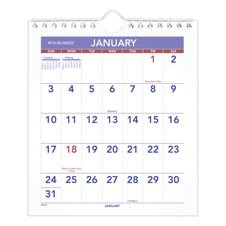2025 Mini Monthly Wall Calendar, 7x8