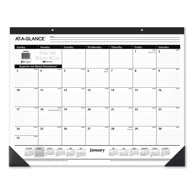 2025 Ruled Desk Pad, 24 x 19