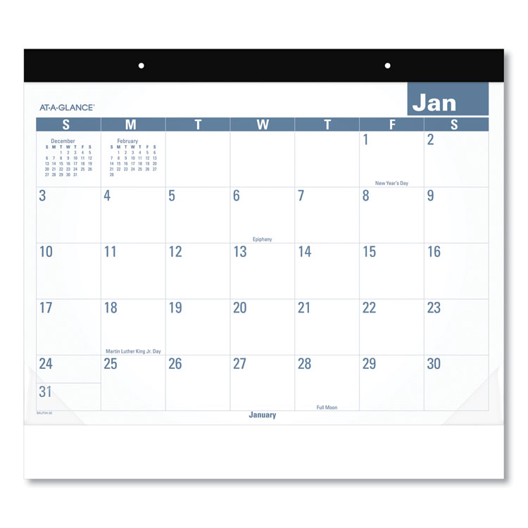 2025 Easy-to-Read Monthly Desk Pad, 22 x 17