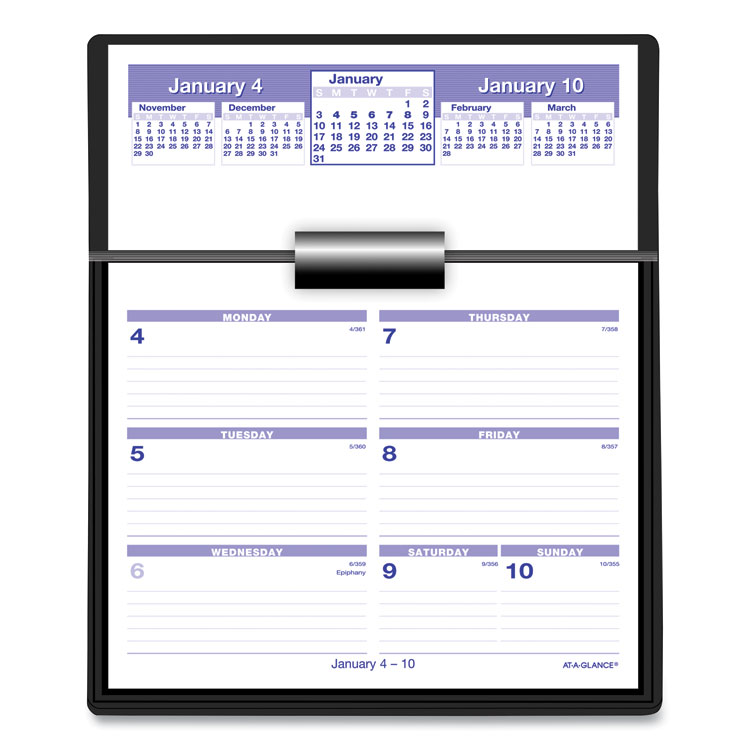 2025 Flip-A-Week Desk Calendar & Base, 7x5.5