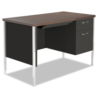 DESK,SGL PED 45X24,BK