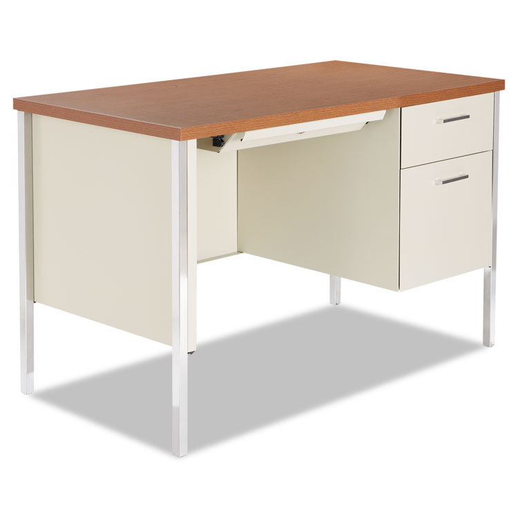 DESK,SGL PED 45X24,PTY