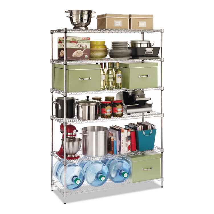 SHELVING,WIRE,6S,48X18,SV