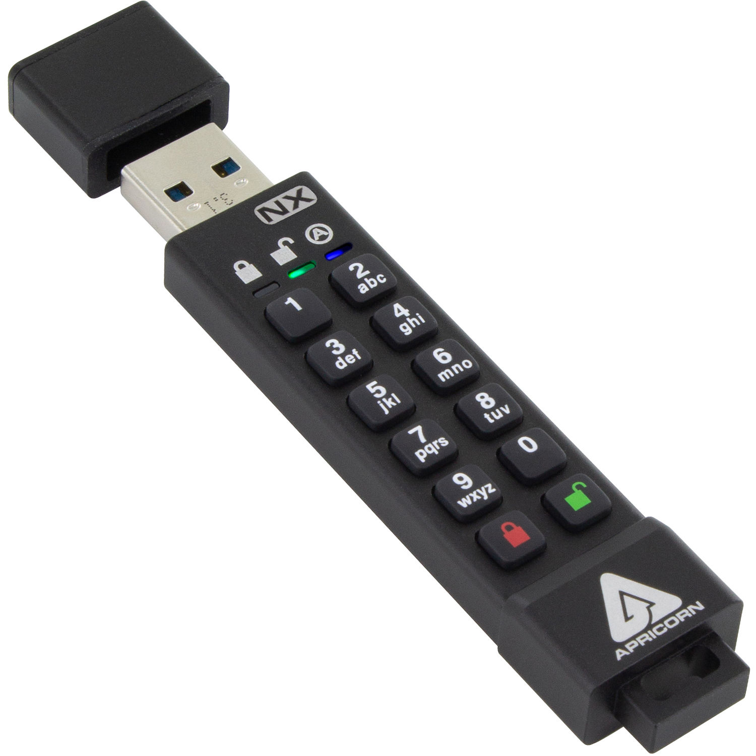 4GB 256-bit AES XTS Hardware Encrypted Secure USB 3.0 memory key flash drive