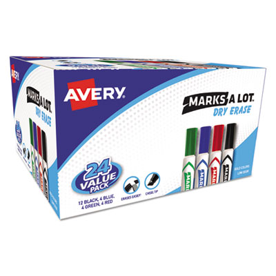 MARKER,DRY ERSE 24PK,AST