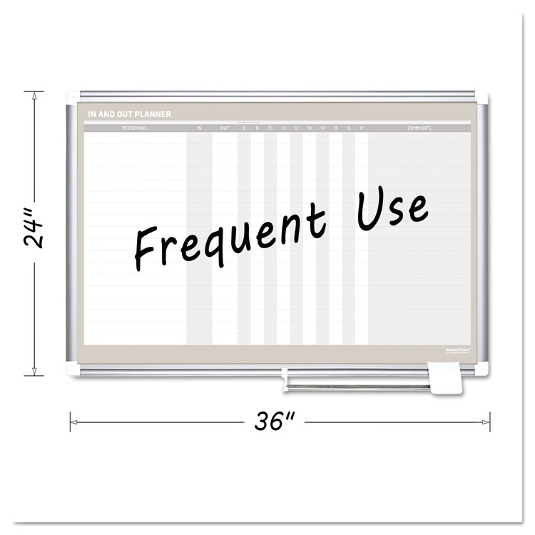 BOARD,IN-OUT,36"X24",WH