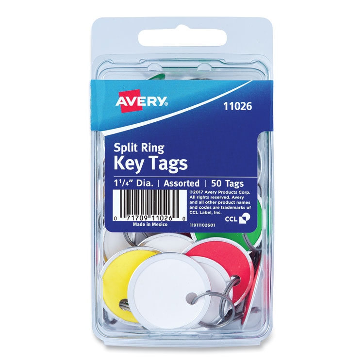 TAG,KEY,MTL RIM,50/PK,AST