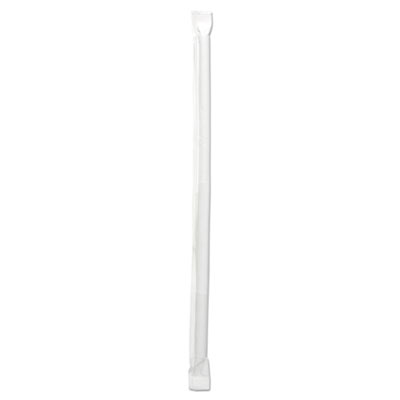 STRAW,7 3/4 JUMBO,WRP,CLR