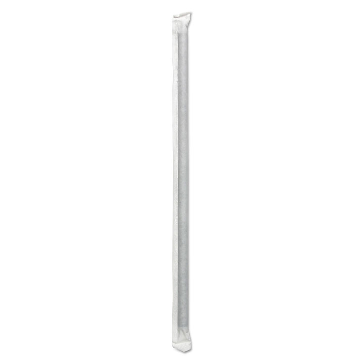 STRAW,7 3/4 JUMBO,WRP,BK